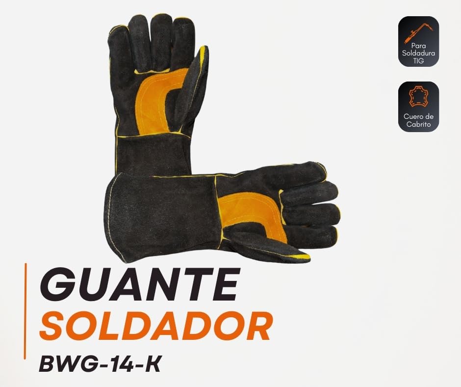 Guante azul para soldador 2 Imagen adicional