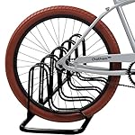 Retrospec Stash Rack 2, 4 & 5 Bike Floor Stand Bicycle Storage Organizer for Mountain Bike, Road Bike, Weather Resistant Fine Powder Steel Coating Fits Wheels up to 3" | for Mountain Bike, Road Bike, Weather Resistant, Fits Wheels up to 3" - Image 5