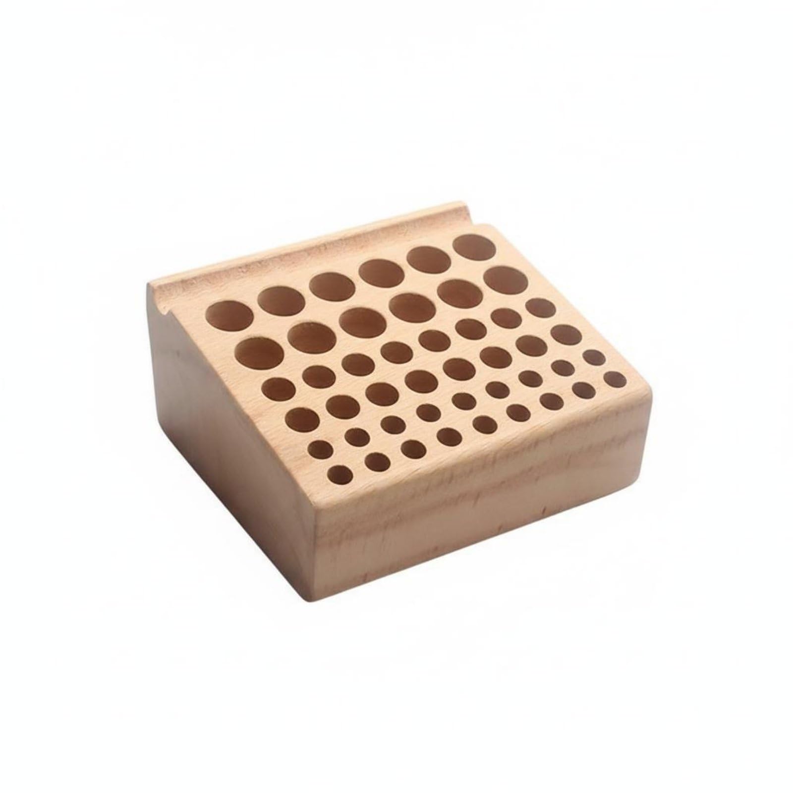 Multi-Hole Design Leather Working Tool Rack Space Saving Leather Craft Tool Organizer Long-Lasting for Hobbyists, Workshop, Desktop, 46 Holes-image-23