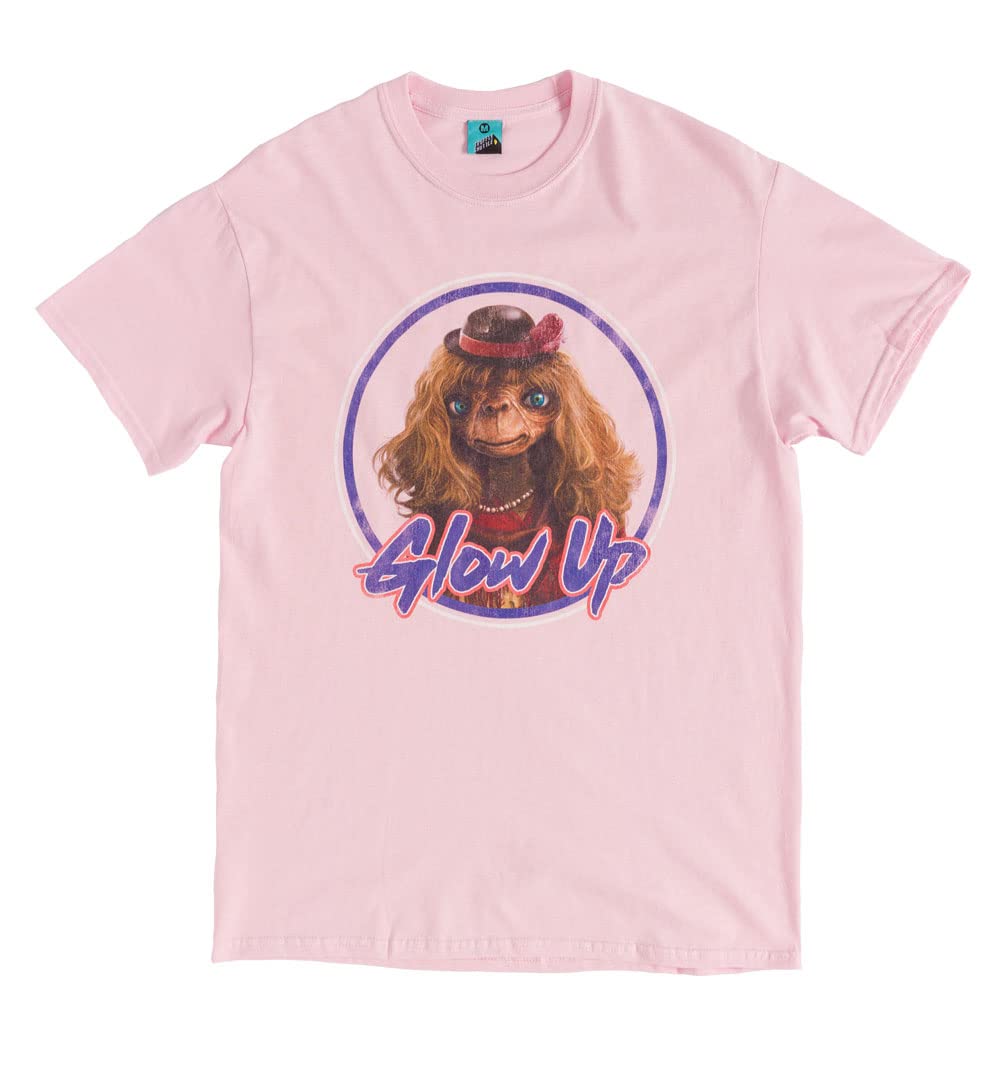 TruffleShuffle E T Glow Up Light Pink T Shirt