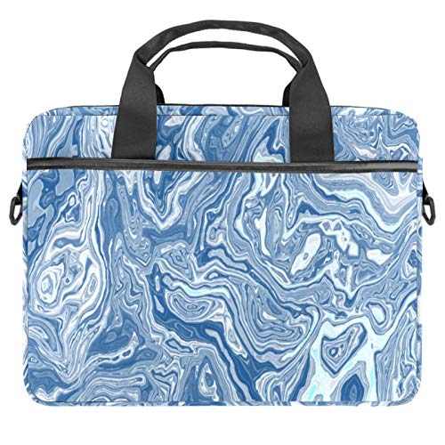 Sacoche ordinateur portable 13 13.3 14 pouces bandoulière bleu marbré
