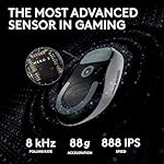 Logitech G PRO X Superlight 2 Wireless Gaming Mouse, 60g Pro-Grade with 5 Programmable Buttons, 44k DPI Sensor, 8kHz Report Rate, USB-C Charging for PC/Mac - White - Image 4