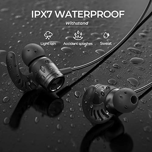 Bluetooth-Headphones-Bluetooth-Earbuds-Sports-Earphones-14H-PlaytimeHD-Stereo-Sound-with-cVc-80-Noise-Reduction-Mic-Magnetic-In-Ear-Wireless-Headphones-IPX7-Waterproof-for-Running-Sports