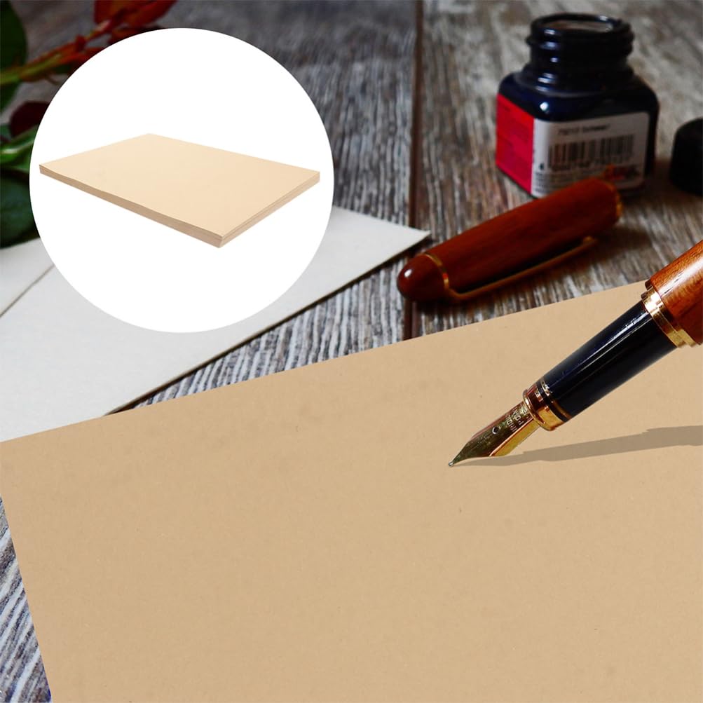 Braunes Briefpapier aus Kraftpapier A4 100 Blatt für Dokumente