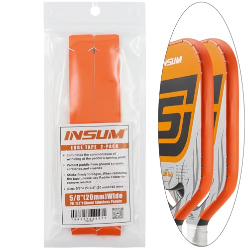 insum Pickleball Paddle Protection Tapes - Edge Guard Tapes, Pre-Cut V,...