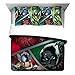 Jay Franco Avengers Metal Full/Queen Comforter & Sham Set Features Iron, Black Panther, Ant Man, Hulk, Captain America & Thor (Offical Marvel Product), 3 Piece