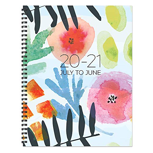 Modern Blossoms Large Daily Weekly Monthly July 2020 - June 2021 Planner + Coordinating Planning Stickers