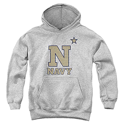 Us Naval Academy Official Distressed Primary Youth Kids Boy/Girls Pull-Over Hoodie Sweatshirt