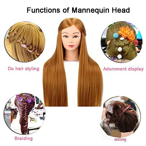 Neverland - Testa con capelli in 100% fibra