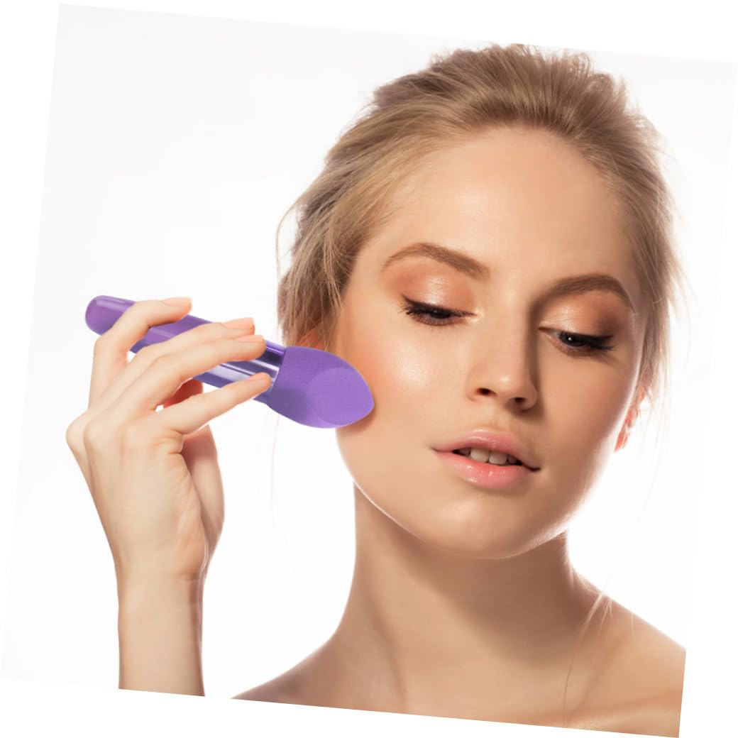 Beauty Make Up Puff Stifte in Stiftform aus Latex für Kosmetikanwendung | Make Up Schwamm Stift, Tragbar und Handlich, Schwarz und Violett, 6 Stück für Verschiedene Kosmetika