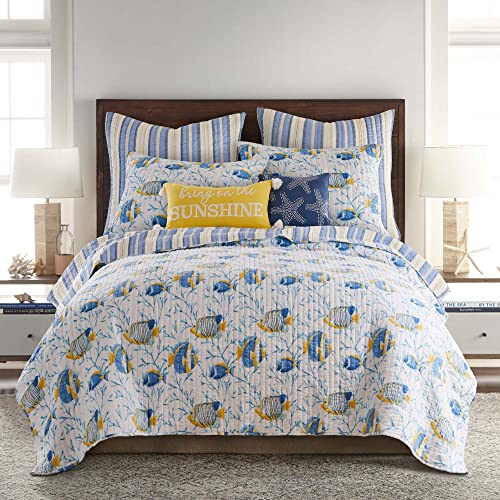 Levtex Home - Tropical Sea Quilt Set - Full/Queen Quilt...