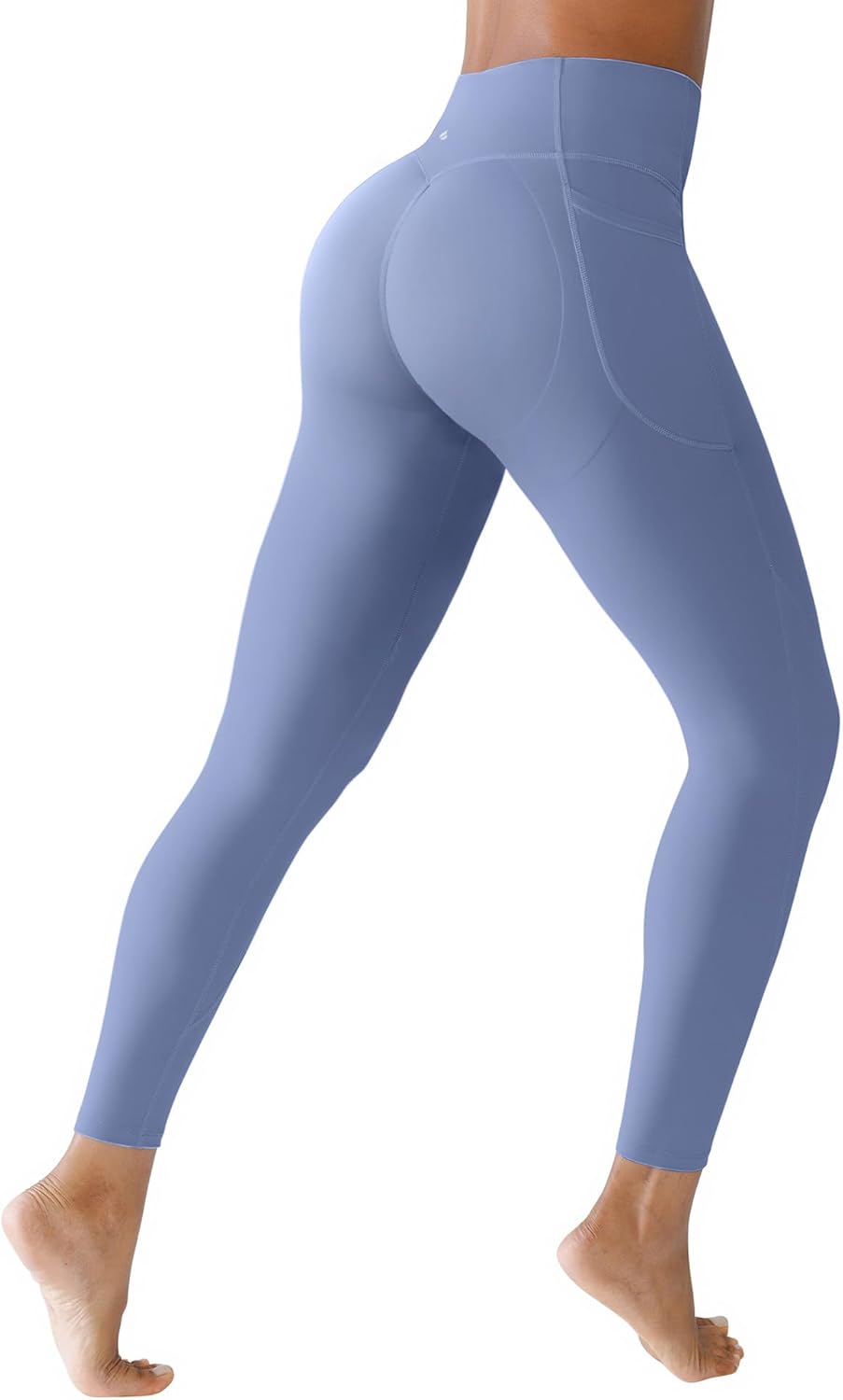 BRXL Butt Lifting Workout Leggings for Women Tummy Control Pockets 7/8 Length 25" No Front Seam High Waist Gym