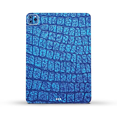 Image of MightySkins Carbon Fiber Skin Compatible with Apple iPad Pro 11 inch M2 4th Gen (2022) Full Wrap Kit - Vibrant Gator | Protective, Durable Textured Carbon Fiber Finish | Easy to Apply | Made in The USA