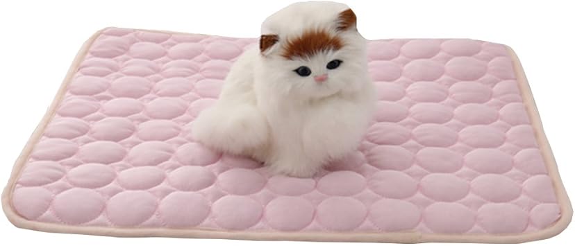 Amazon Susuqi ペット用冷感マート クールマット ペット ひんやりマット 犬猫用 多用途 ひえひえ爽快 冷却マット 柔らかい 噛む予防 車用 座布団 冷却ジェルシート 水洗い可 夏 熱中症 暑さ対策 Size ｓ ピンク Susuqi ベッドマット 通販