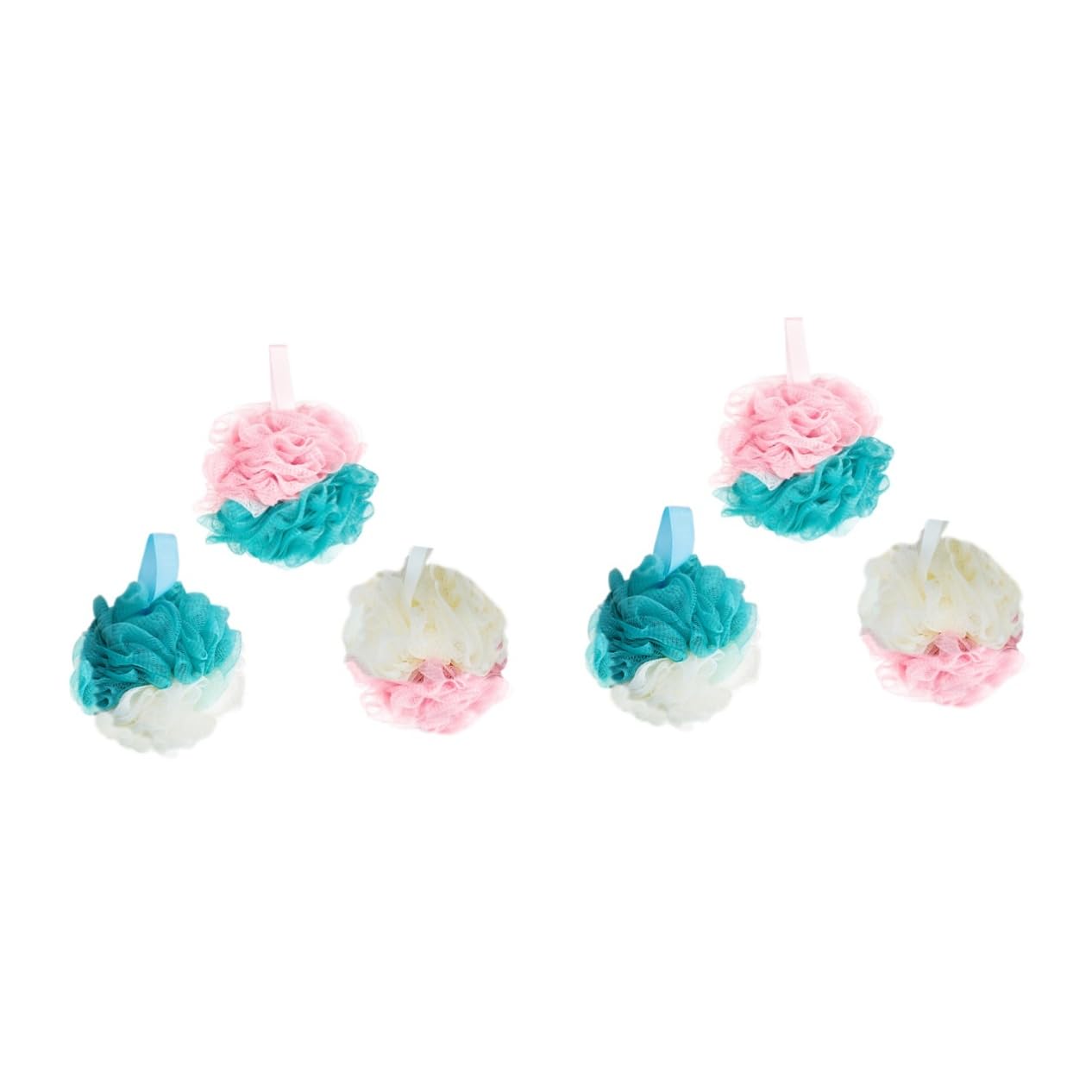 minkissy 6piezas De Para Esponjas Exfoliantes De Cuerpo Limpieza y Efecto Relajante Aleatorios