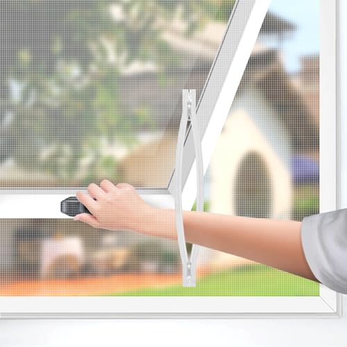 BKSAI Window Net to Keep Bugs Out Bug Net for Windows Fits Any Size 130x150CM Smaller Adjustable Mesh DIY Bug Net Fly Screen Window Nets