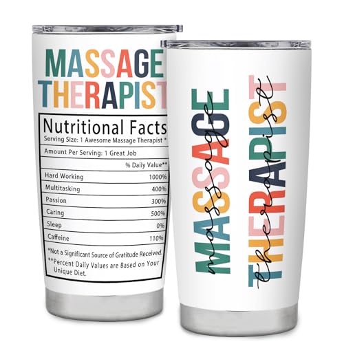 ZAHUOMUG Massage Therapist Gifts Tumbler,Gifts for Massage Therapist on National Massage Therapy Awareness Week,MT Gifts,Travel Coffee Tumbler Mug 20oz