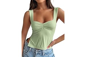 Womens Cute Backless Crop Tank Tops