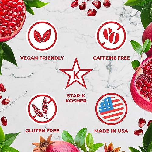 Total Tea Energy Tea Bags with Caffeine - 100% Natural Caffeine Tea Mixed Berry Flavored Green Tea with Antioxidant Rich Guayusa, Ginseng Root and Cinnamon Bark Promotes Focus, Concentration and Stamina (25 Tea Bags)