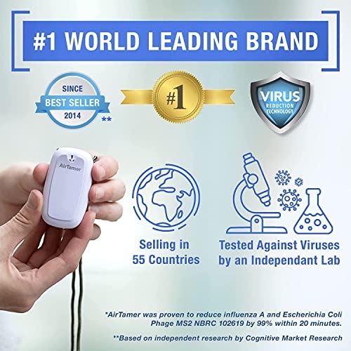 AirTamer-A315W-Advanced-Rechargeable-and-Portable-Air-Negative-Ion-Generator-Proven-Performance-White-with-Black-Leather-Travel-Case