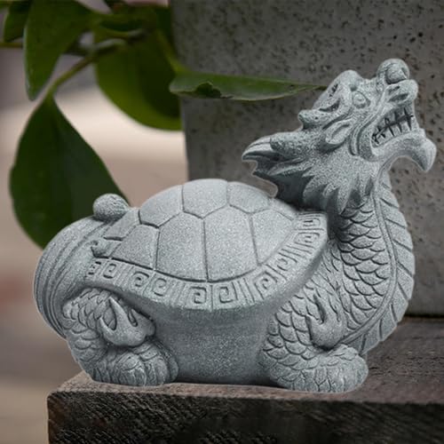 Ornement d'aquarium dragon et statuette miniature de décoration format M - 7