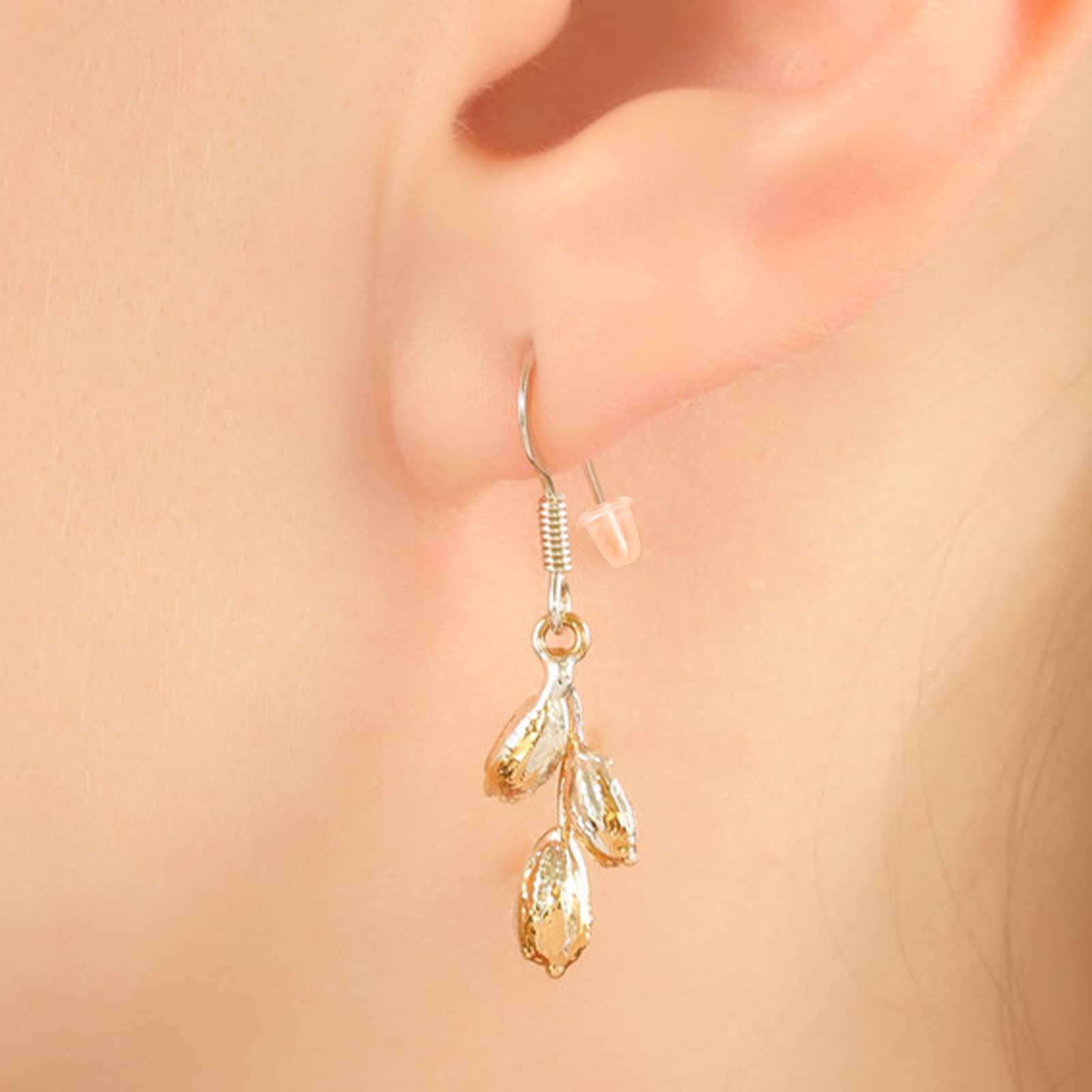 500 Ferma Orecchini In Silicone Trasparente - Chiusure Anti-Allergiche Con Scatola Portatile - Foto 6