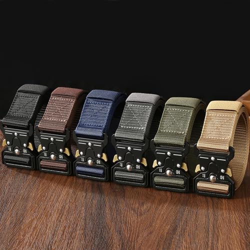 Tactical Belts for Men Military Style Plus Size 1.5" Web Work Belt with Quick Release Buckle4