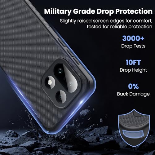 Image of Nillkin Case for OnePlus 15 (1+15) (6.78 inch Inch) Super Frosted Shield Pro Magnetic Hard Back Soft Border (PC + TPU) Cover Raised Bezel Camera Protect Black Color