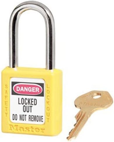 Masterlock 410 Yellow Thermoplastic Safety Padlock