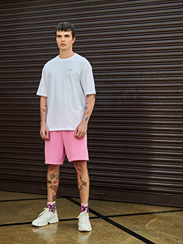 Image of Bewakoof Men's Graphic Printed 100% Cotton T-Shirt - Oversized Fit, Round Neck, Half Sleeves