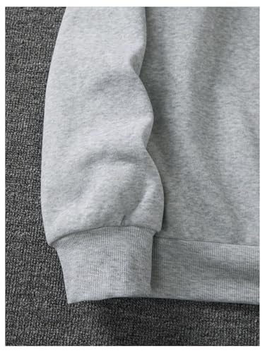 SHENHE Men's Graphic Letter Print Crew Neck Sweatshirt Drop Shoulder Long Sleeve Sweatshirt Top Small Grey4