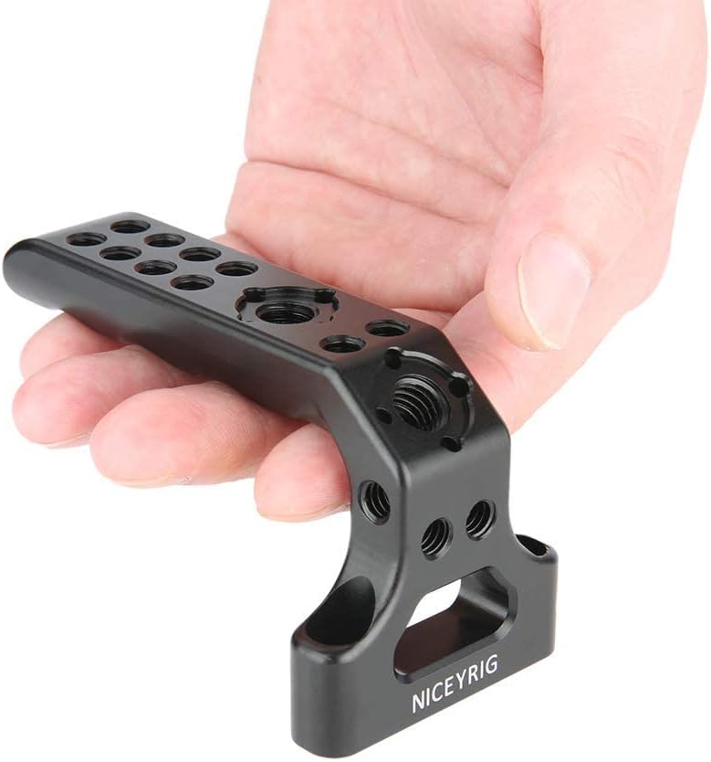 NICEYRIG Low Profile Top Handle Handgrip Applicable for RED DSMC2, DSLR Camera Cage Handle Grip - 383