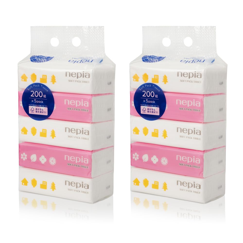 Amazon.co.jp: 【2個セット】ネピア ティッシュ ソフトパック 400枚