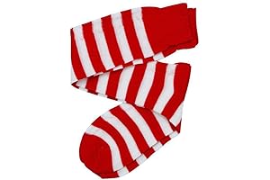 Women's Red White and Blue Knee Stripe Socks