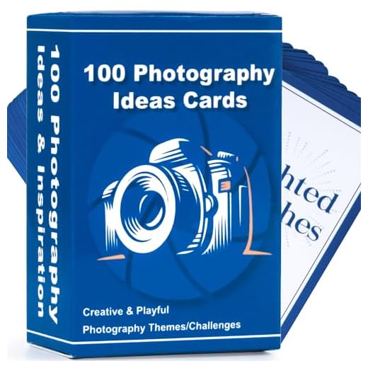 100 Photography Idea Cards - Photography Props for Photoshoot Camera Accessories, Photographer Gifts for Men Women Unique for Camera Lovers, 100 Inspiring Themes & Challenges