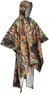 Poncho Waterproof Adult, Reusable Rain Poncho Adult, Lightweight Rain Poncho,Packable Rain Jackets Poncho with Brim Camping Accessories for Outdoor Cycling Traveling Shelter Use