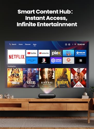 [Sound by JBL & Built_in Google TV] Yaber K300s Triple Laser Projector - Ultra Short Throw Smart Projector 30W JBL Speaker丨4K Support, Dolby Vision, 150% NTSC, 100" Display from just 9" away - Image 5