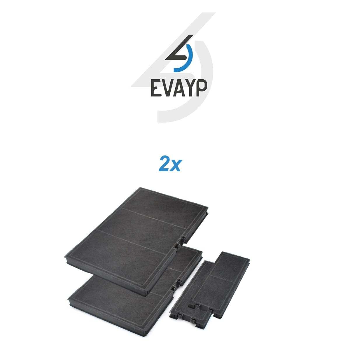 2x 2er Set Aktivkohlefilter Kompatibel mit 11018700 Bosch DWZ0AK0A0 11021284 Siemens LZ10AKT00 Neff Z51AIA0X0 Z51AIT0X0 Constructa Gaggenau 17000965 Dunstabzugshauben