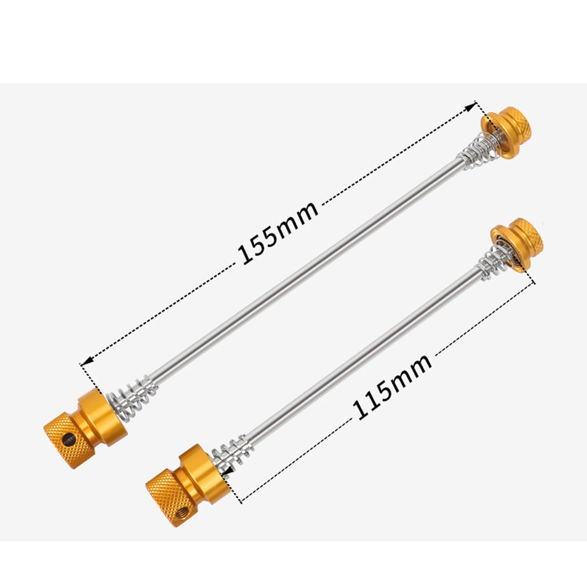 Sgancio rapido antifurto per biciclette MTB da corsa asse universale alluminio 155mm 115mm IPX5