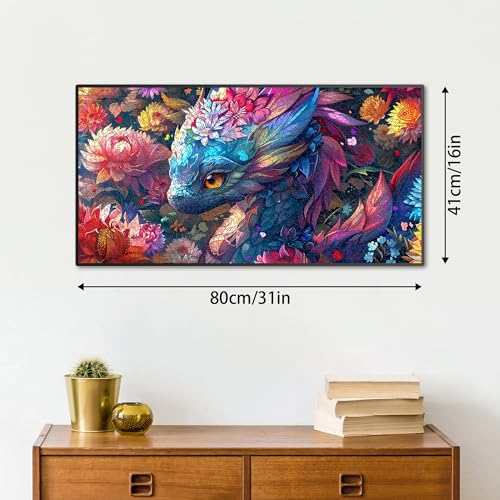 VAIIEYO Dragon Jigsaw Puzzles for Adults 1000, Animal Jigsaw Puzzles, Puzzles for Adults Fun & Challenging Colorful Puzzles - Image 4