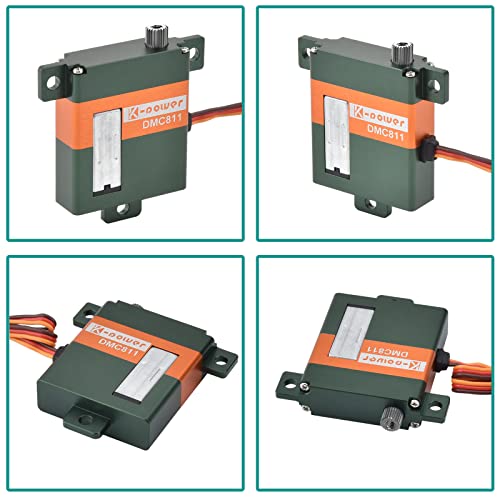K-Power Dmc811 8Kg Thin-Wing Servo,29G Mini Rc Servo,Digital Servo For Rc Airplane Glider,Full Aluminum Case Servo #TOP4