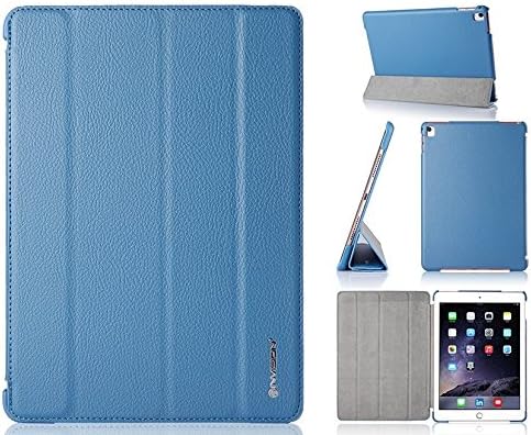 Invision® iPad Pro 9.7 2016 Edition Smart Case Cover - Superior Design Features - Magnetic Auto Wake/Sleep Function - Quality PU Leather, Recommended by Which? Magazine (iPad PRO 9.7 Light Blue)