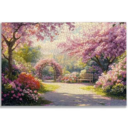 Puzzle de 2000 peças para adultos, puzzle de parque de 2000 peças, quebra-cabeças de paisagem adultos com caixa, medidas: 100 x 70 cm, quebra-cabeças de madeira para toda a família, decoração