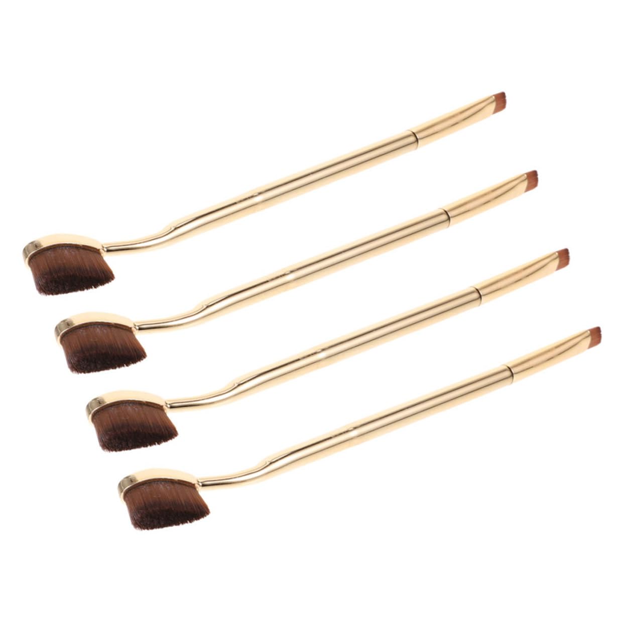 Set Di 4 Pennelli Per Il Trucco Pennello Per Sopracciglia Piccolo Pennello Angolato Pennello Cosmetico Per Donna 4 Pezzi*4