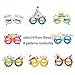 CSPRING Small Birthday Party Hats with Pom Poms and Glitter Crow Set for Kids or Adults with Happy Birthday Banner and Lens-Less Happy Birthday Glasses Multicolor