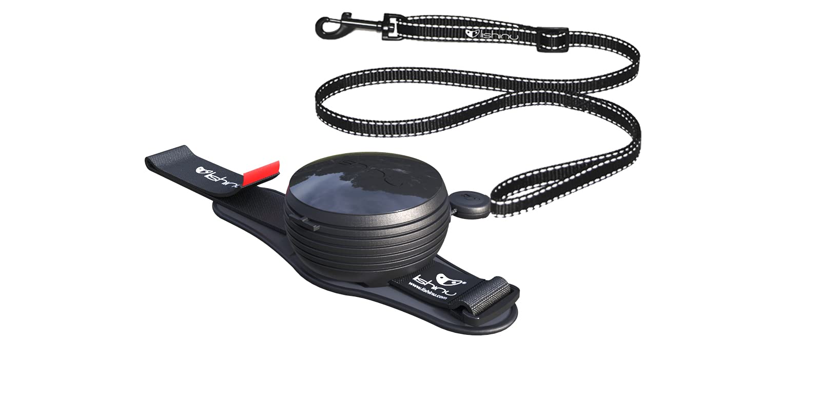 Guinzaglio 3 in 1 Cane Allungabile Nero M