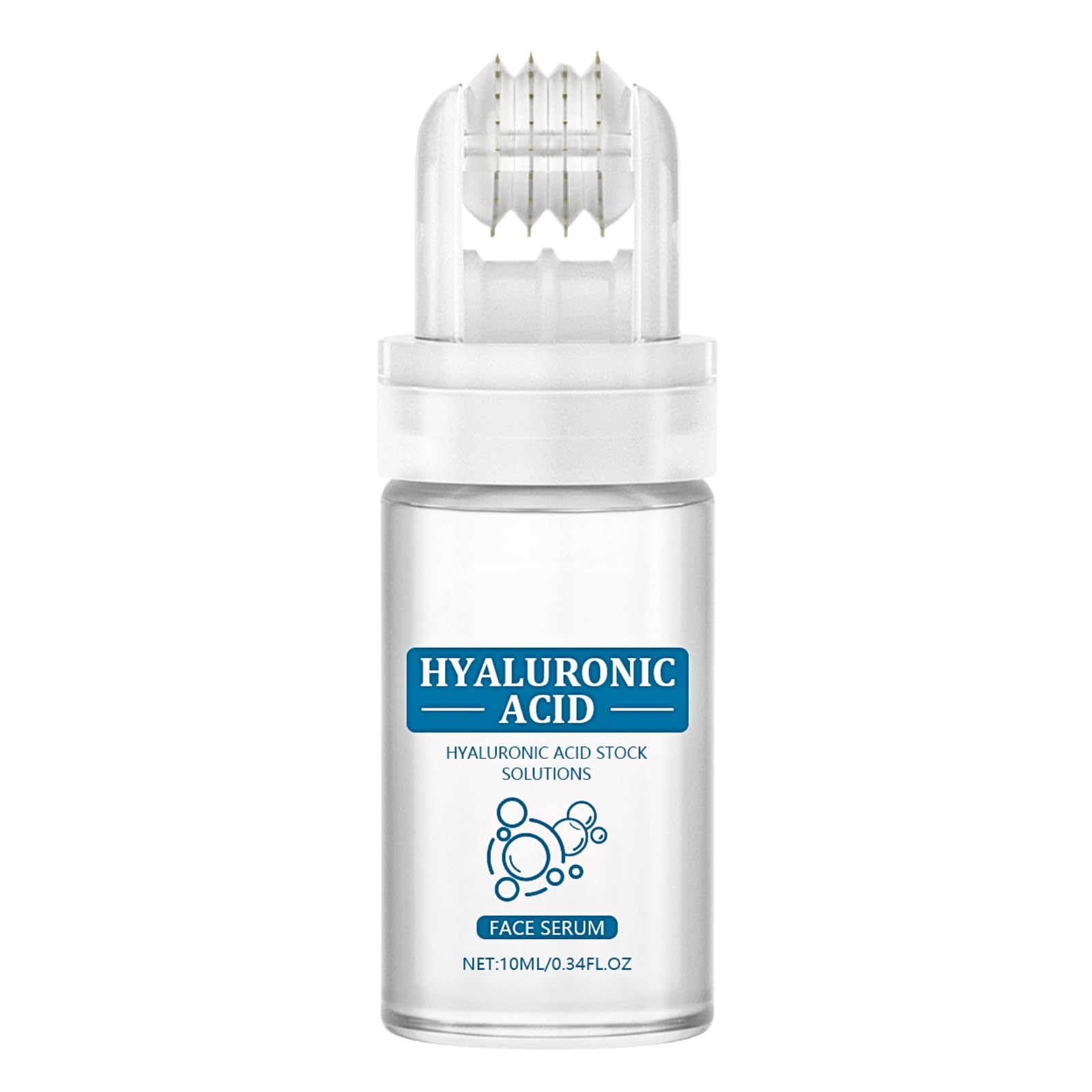 Gla-Mory Micro Infusion System with Hyaluronic Acid Serum and Microneedling Face Roller for Anti-Aging and Hydration