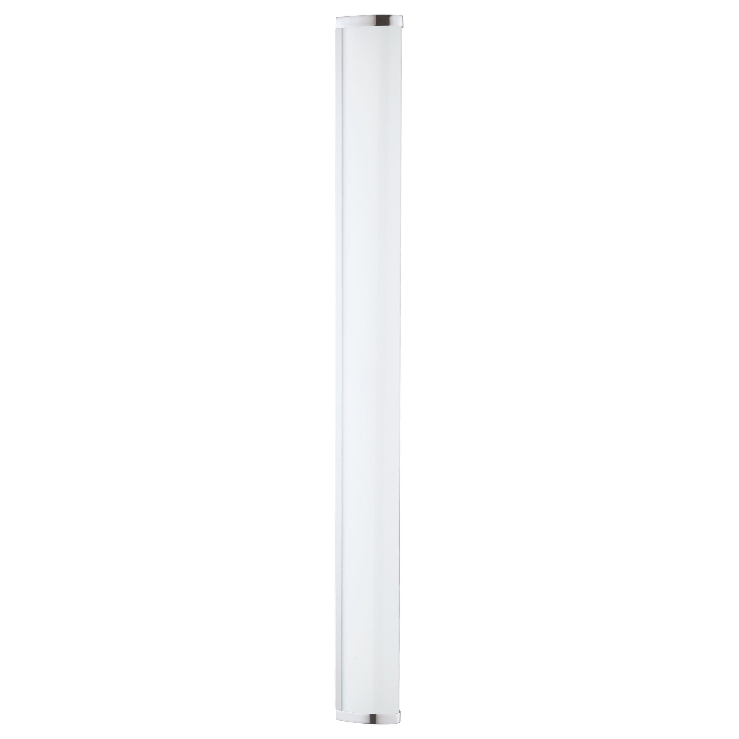 EGLO Gita 2 LED Wandlampe Spiegelleuchte Metall-Guss Chrom Kunststoff Weiß Badezimmer Feuchtraumleuchte neutralweiß IP44 90 cm