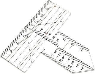 1 Piece Dental Guide Plate Teeth Arrangement on Denture Work Dental Teeth Guide Plate Ruler Dental Lab Tools (1 Piece A)