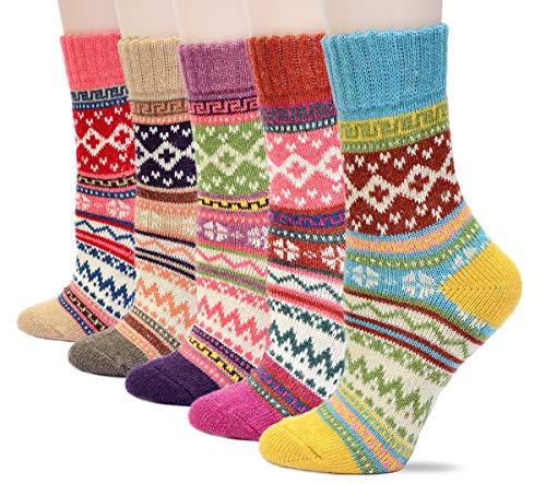 Image of Womens Wool Knit Winter Socks